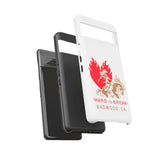 "HARD TO BREAK" Tough Case in WHITE