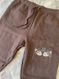 "BORN TO RIDE" Sweatpants in DIRT