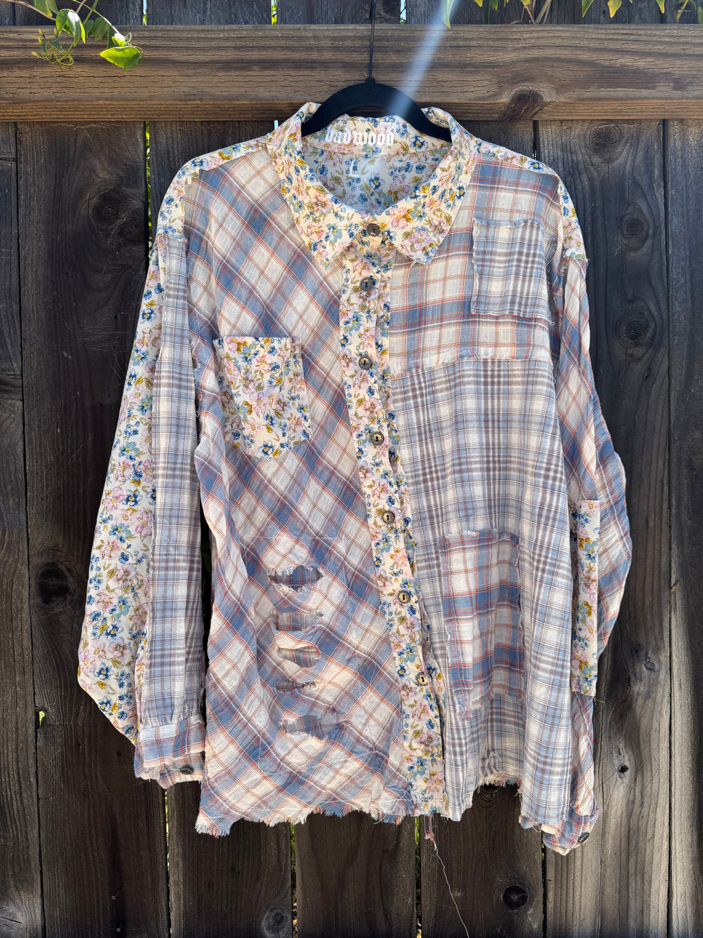 "MOTHERTRUCKING" Flannel in BABYBLUES