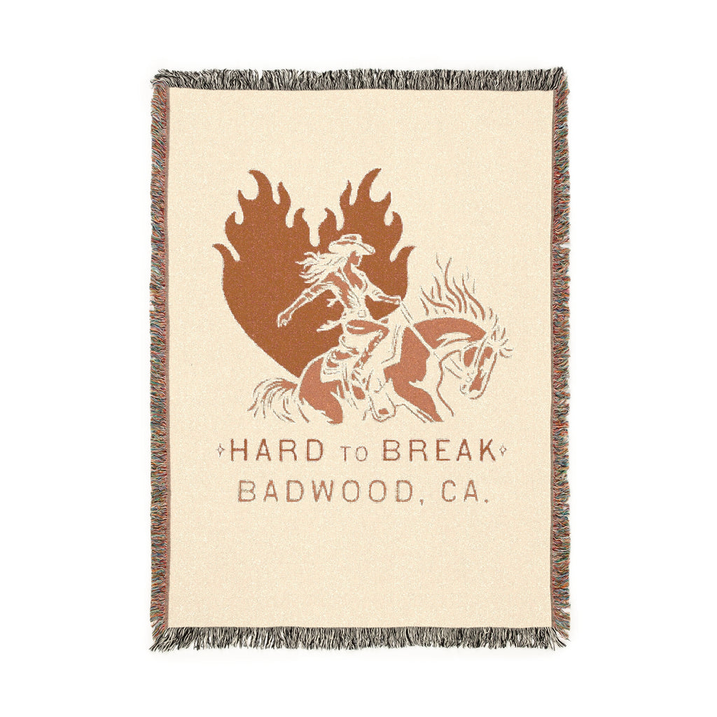 "HARD TO BREAK" Woven Blanket