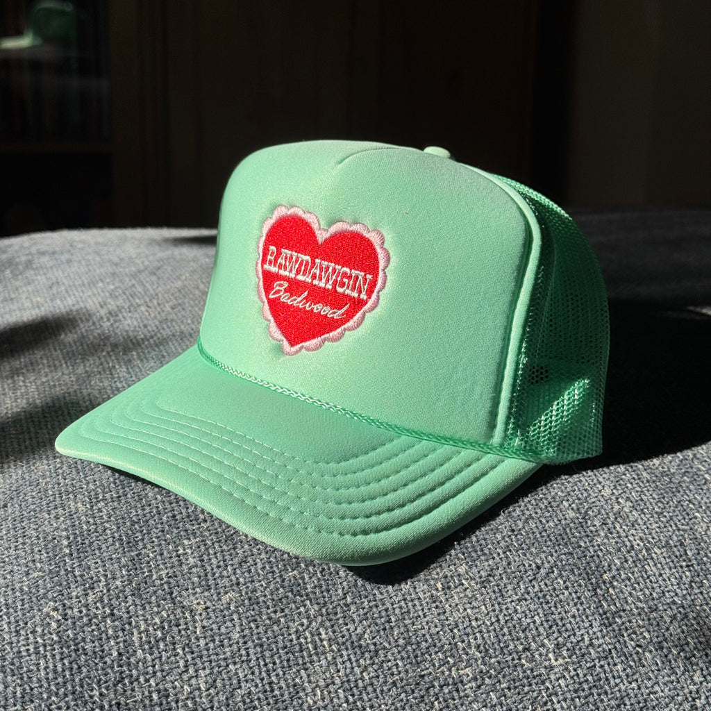 "SWEETHEART" Trucker Hat in MINT