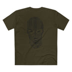Badwood Graphic Tee — Ribbed Balaclava Back Print Cotton T-Shirt