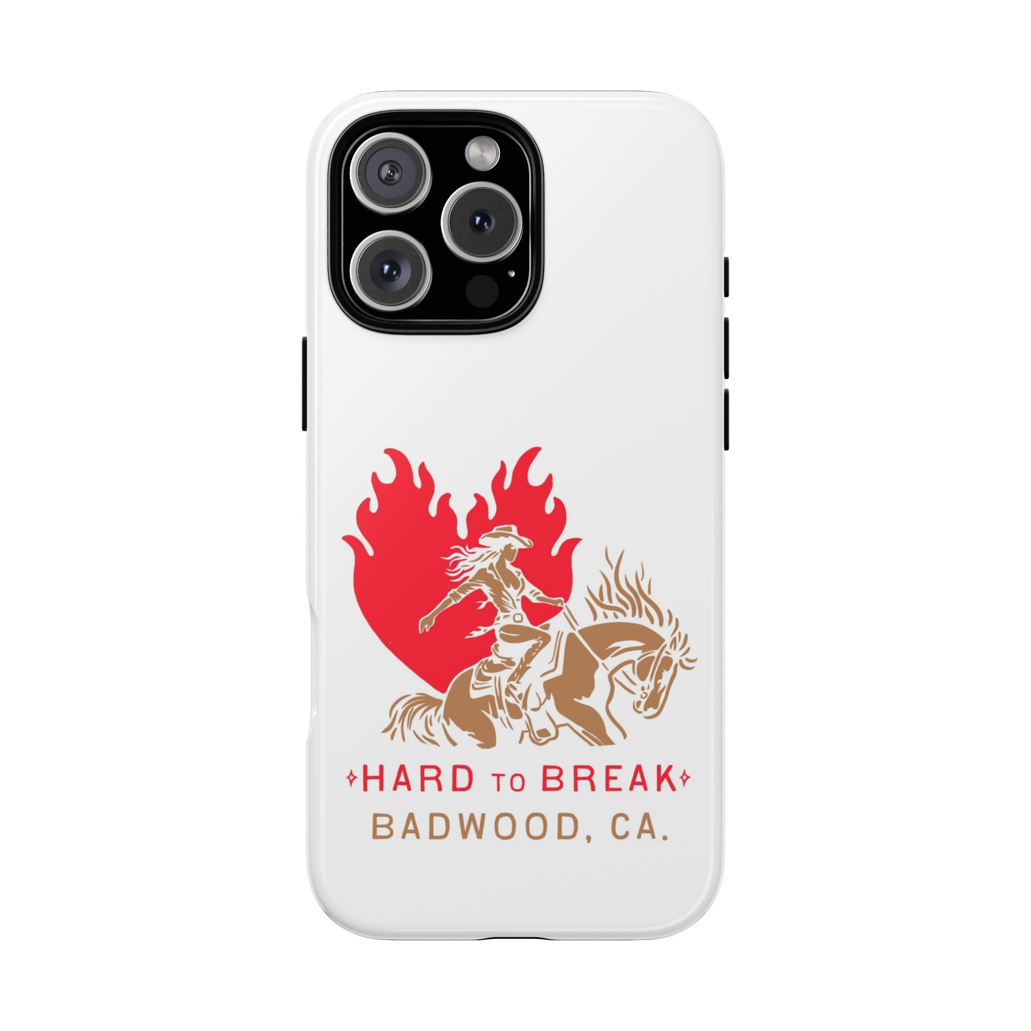 "HARD TO BREAK" Tough Case in WHITE