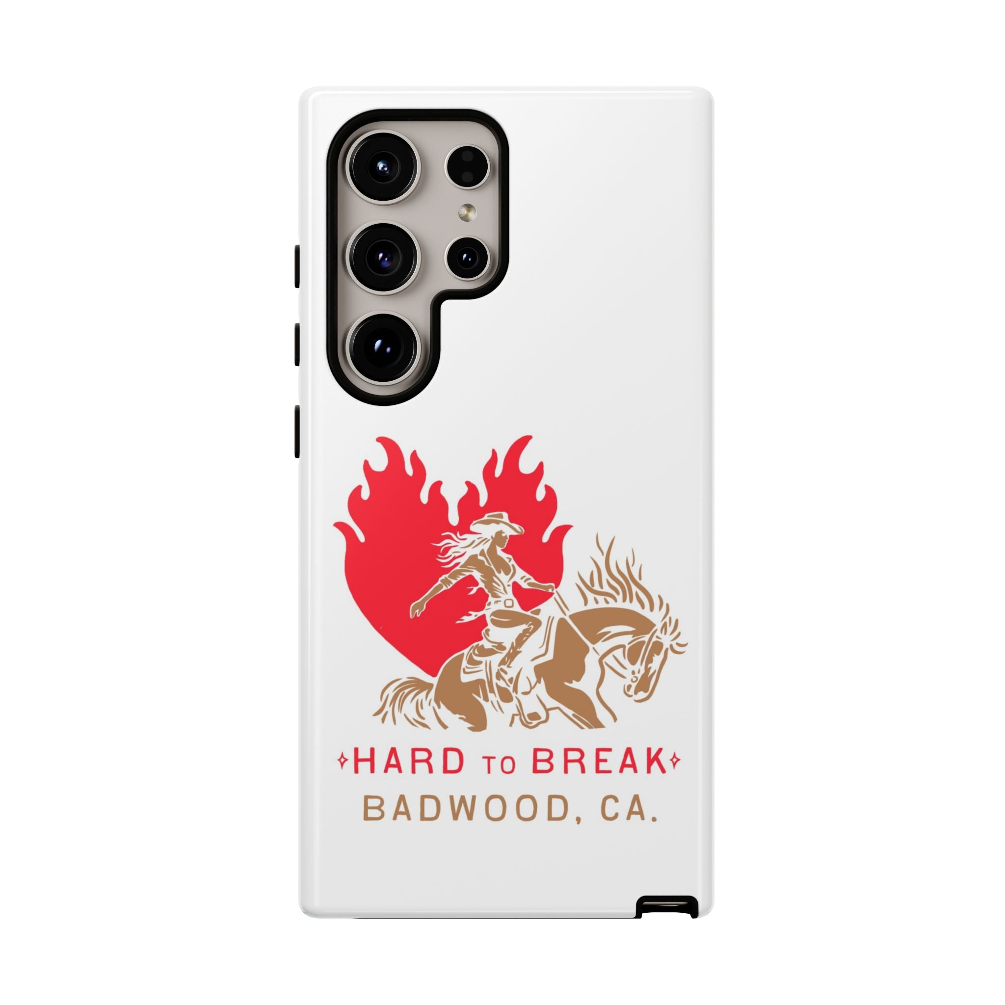 "HARD TO BREAK" Tough Case in WHITE
