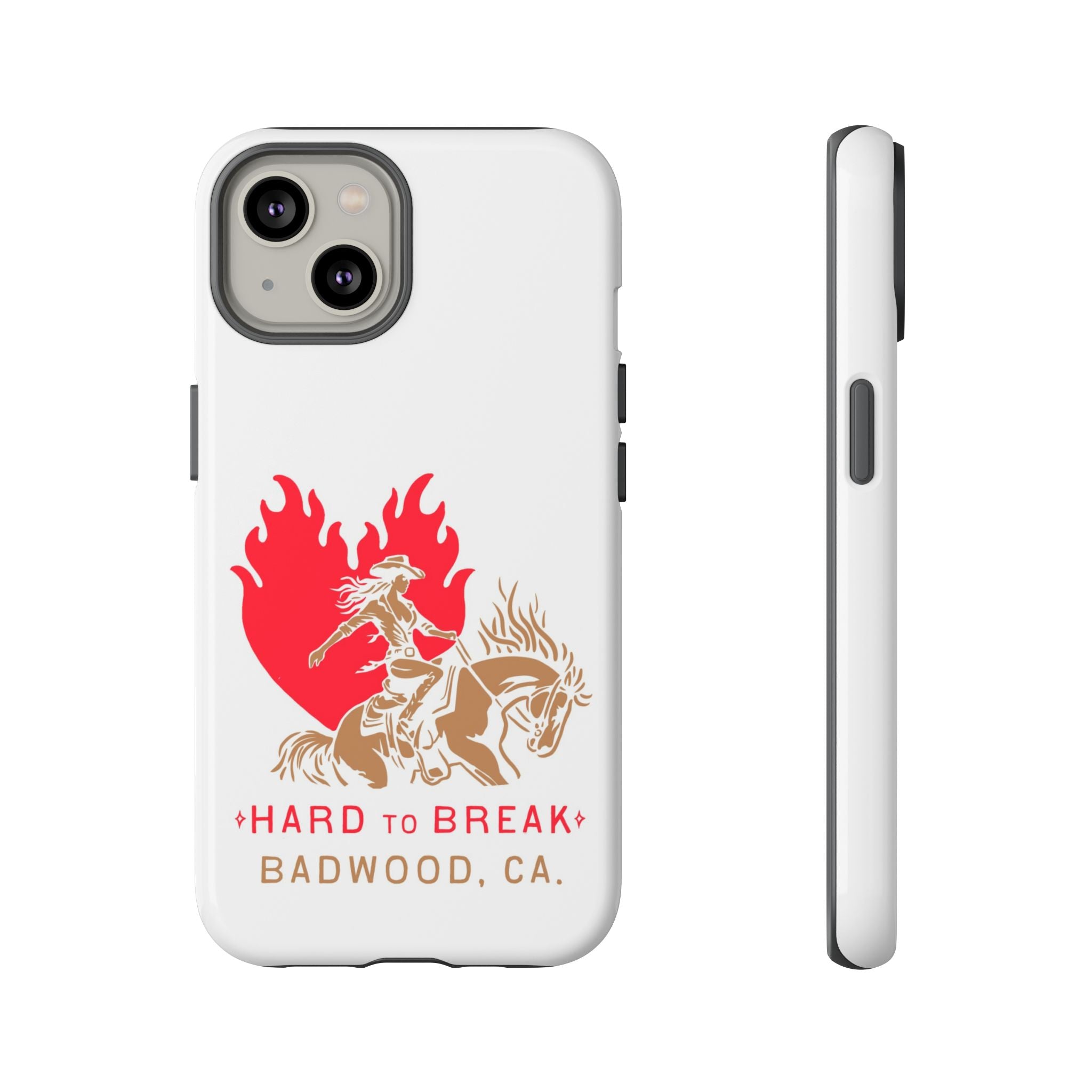 "HARD TO BREAK" Tough Case in WHITE