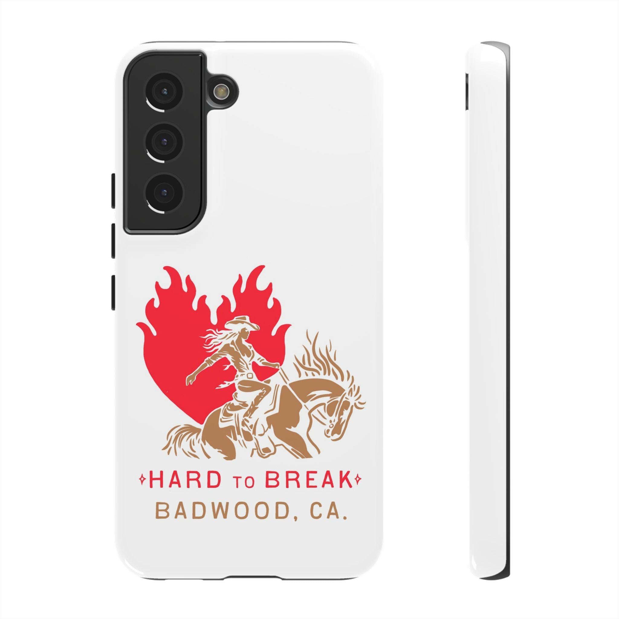 "HARD TO BREAK" Tough Case in WHITE