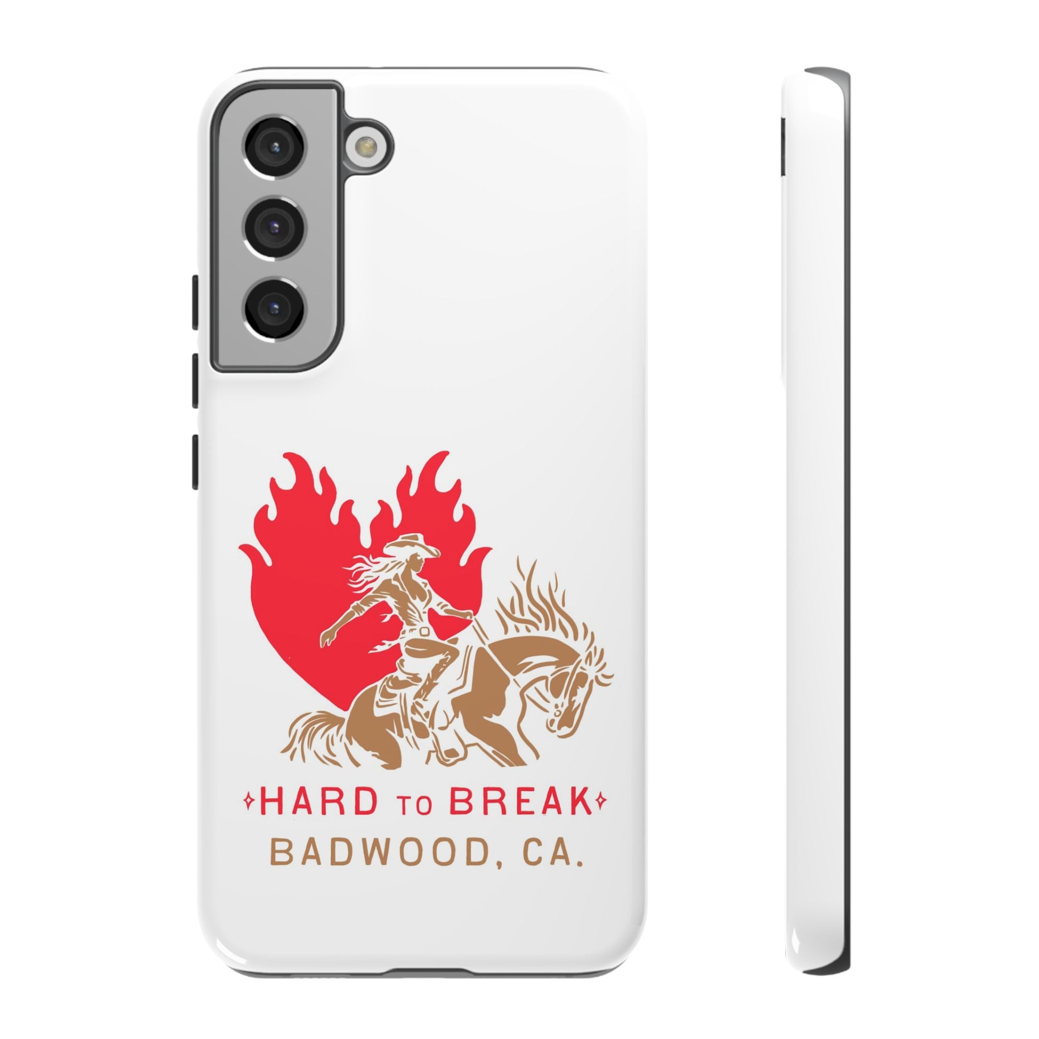 "HARD TO BREAK" Tough Case in WHITE