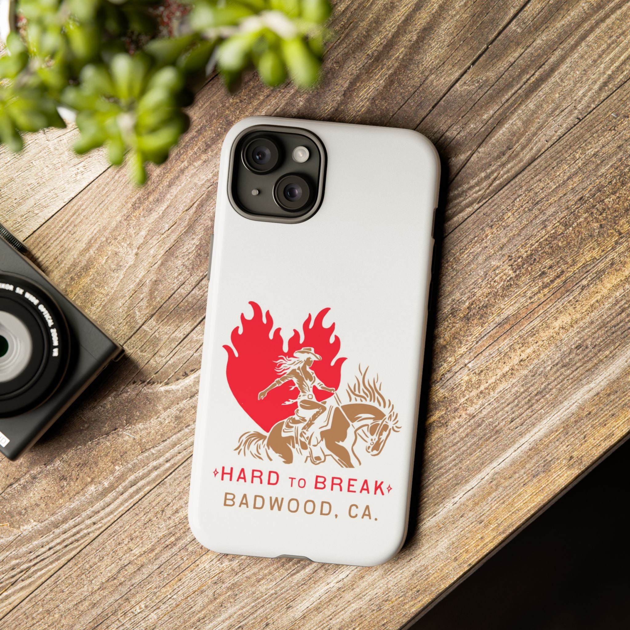 "HARD TO BREAK" Tough Case in WHITE