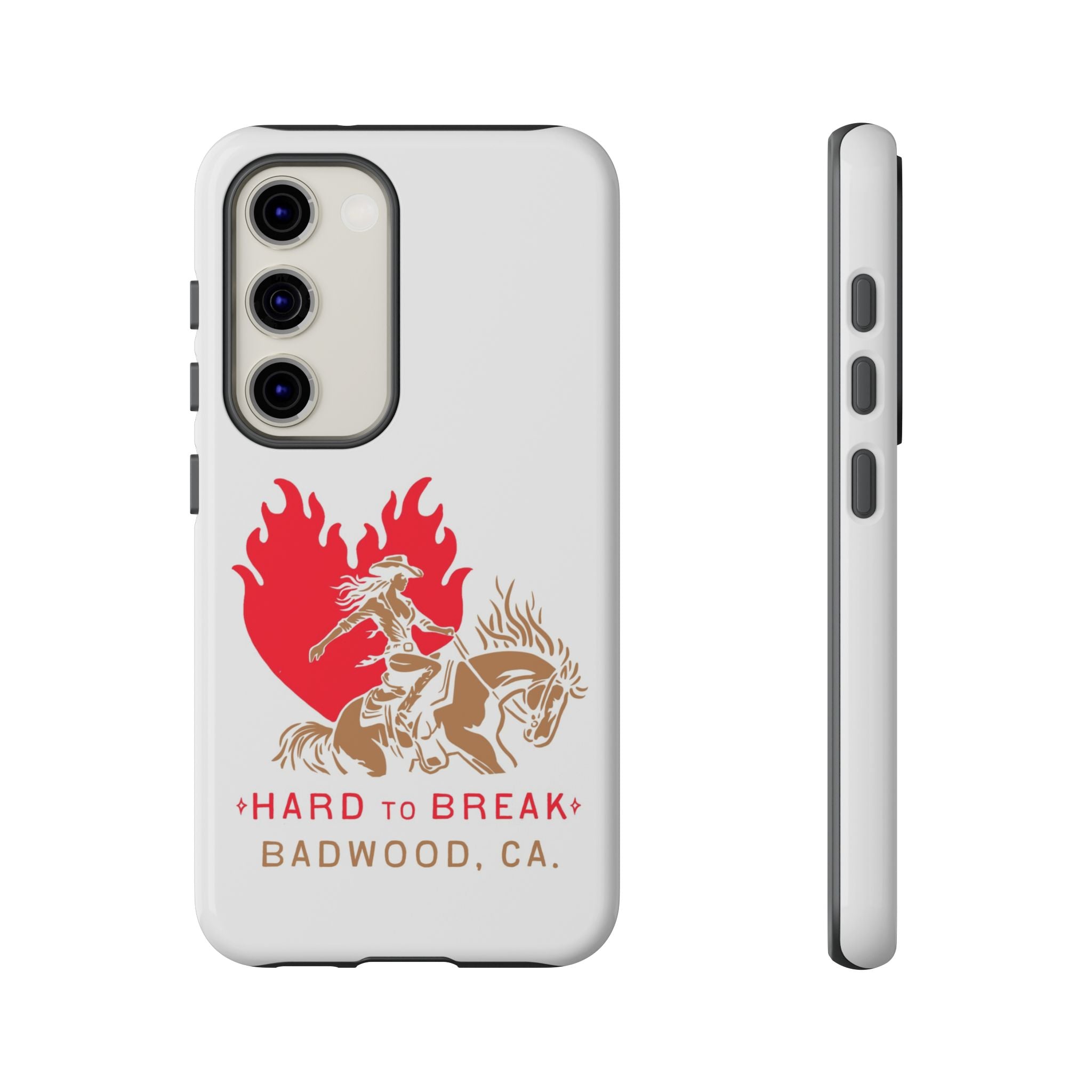 "HARD TO BREAK" Tough Case in WHITE