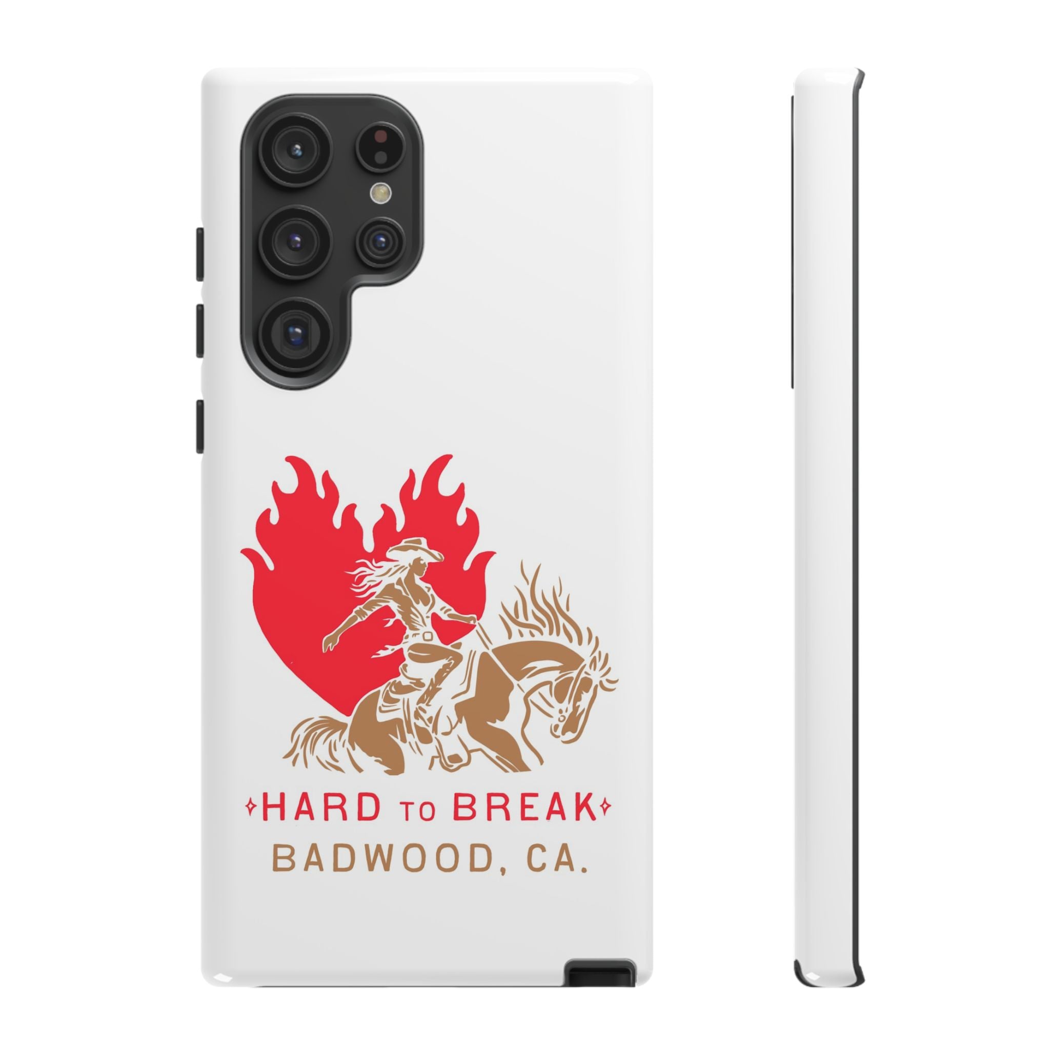 "HARD TO BREAK" Tough Case in WHITE