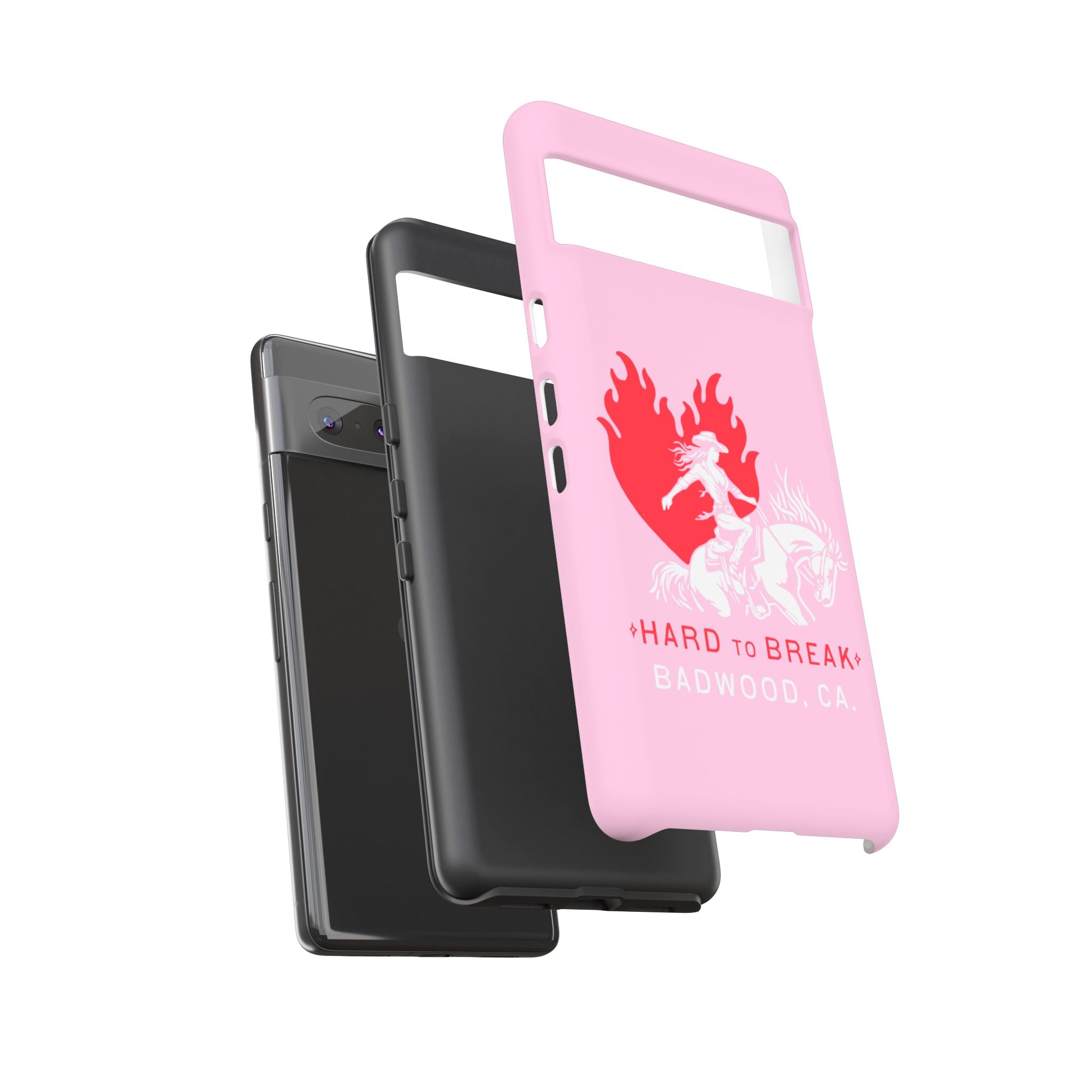 "HARD TO BREAK" Tough Case in PINK