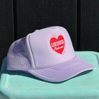 "SWEETHEART" Trucker Hat in LAVENDER