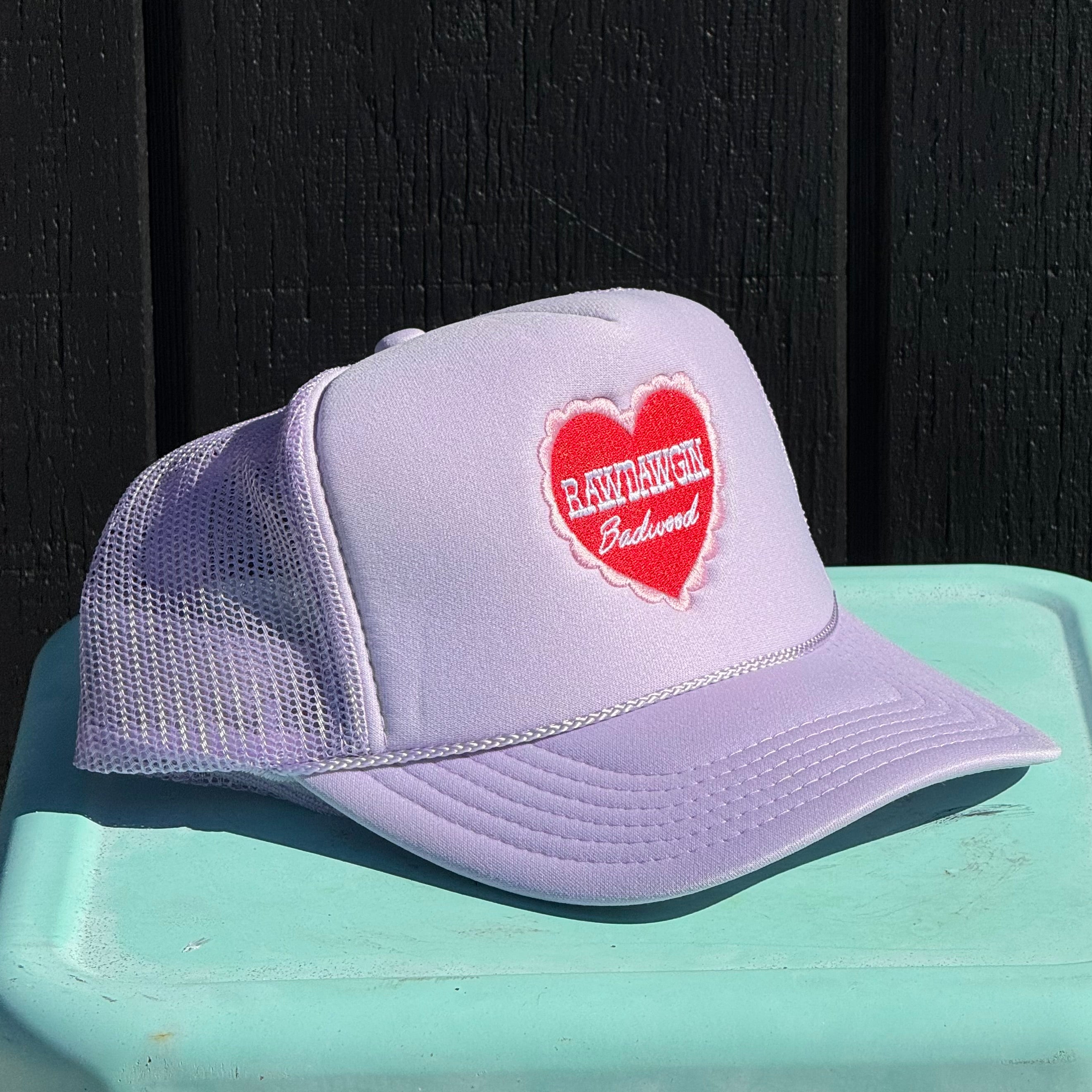 "SWEETHEART" Trucker Hat in LAVENDER