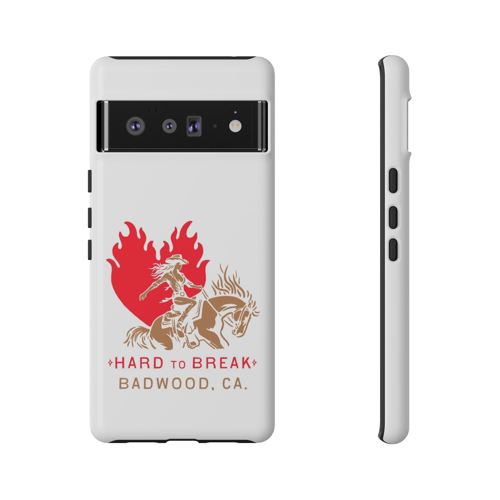 "HARD TO BREAK" Tough Case in WHITE