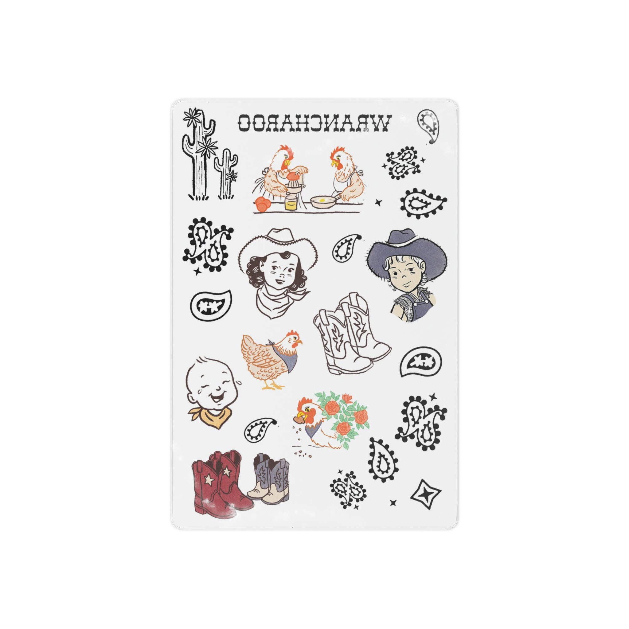 WRANCHAROO - Kids Temporary Tattoo Sheet