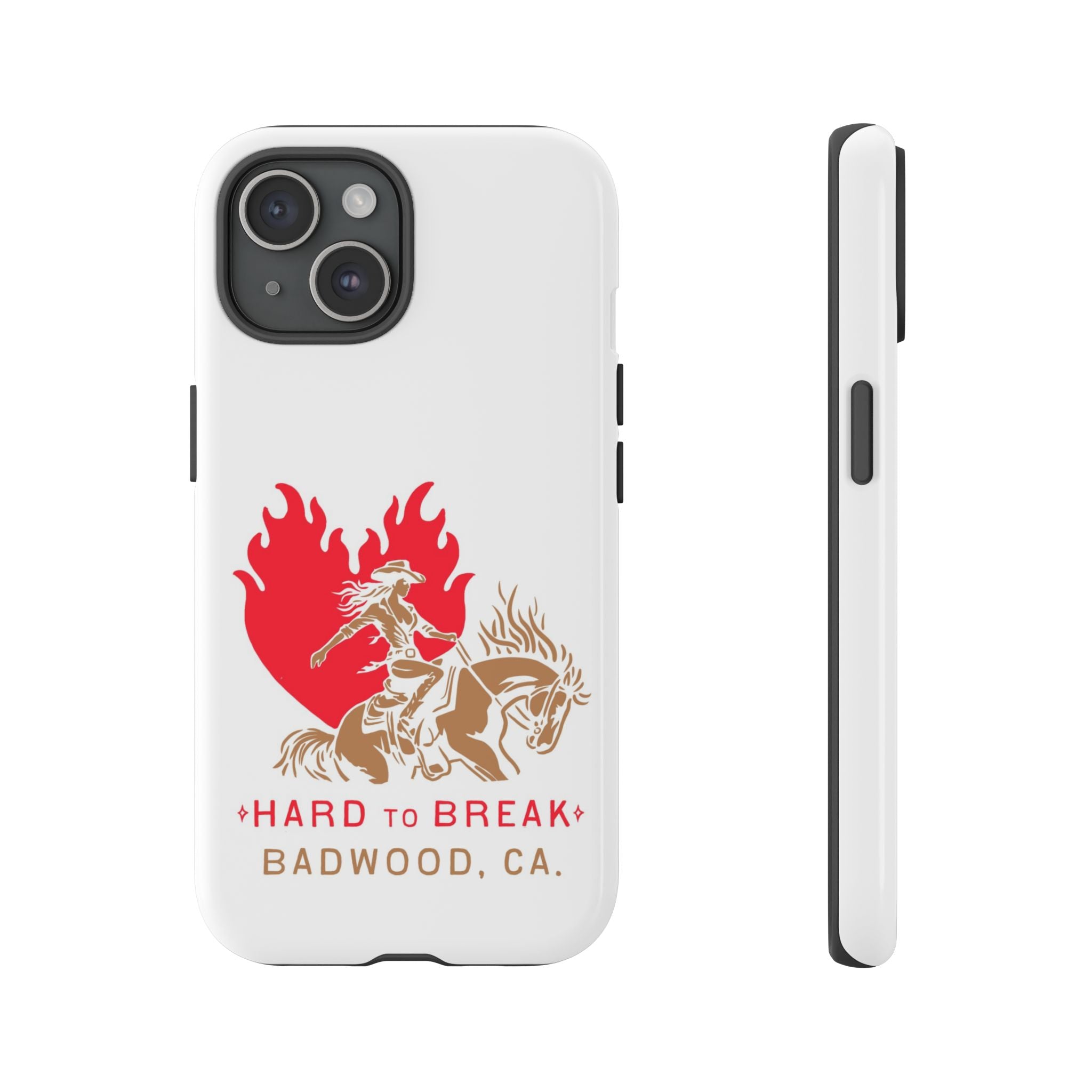 "HARD TO BREAK" Tough Case in WHITE