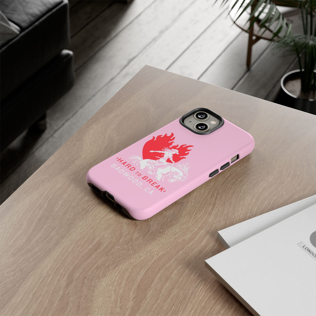 "HARD TO BREAK" Tough Case in PINK
