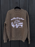 "MOTHERTRUCKER" Unisex Crewneck in VINTAGE LEOPARD