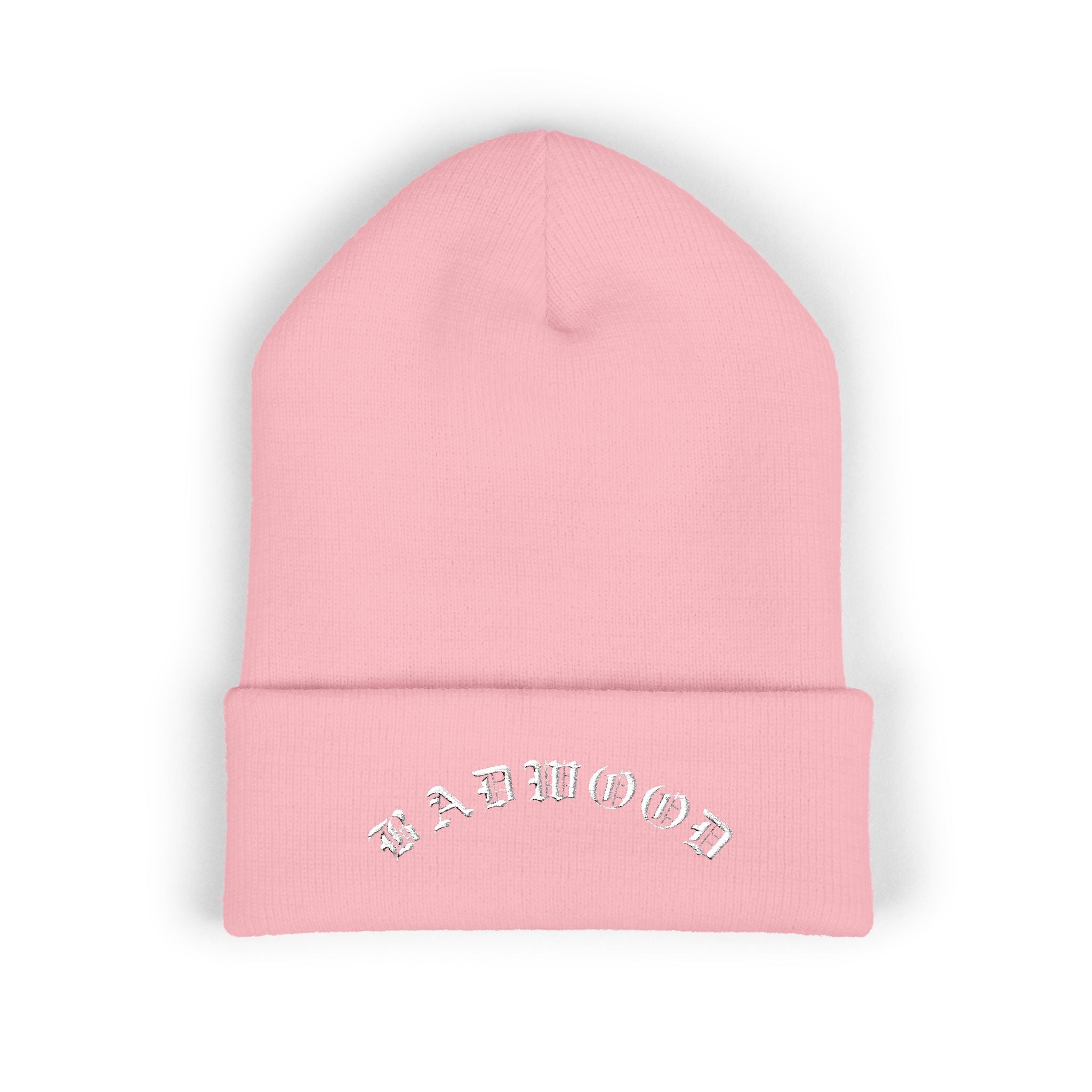 "OLD ENGLISH" - Embroidered Cuffed Beanie