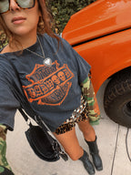 "MOTOR JUNKIES" Layered Long Sleeve