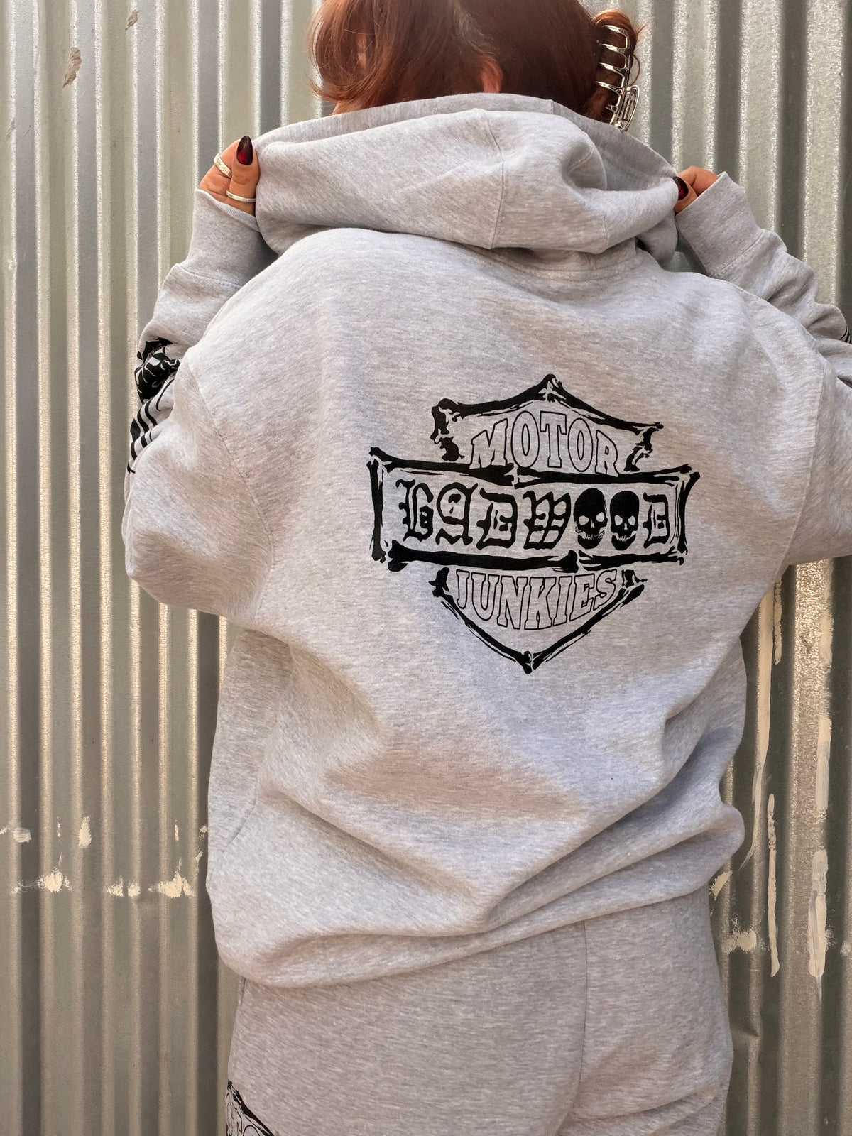 "MOTOR JUNKIES" ZIP HOODIE