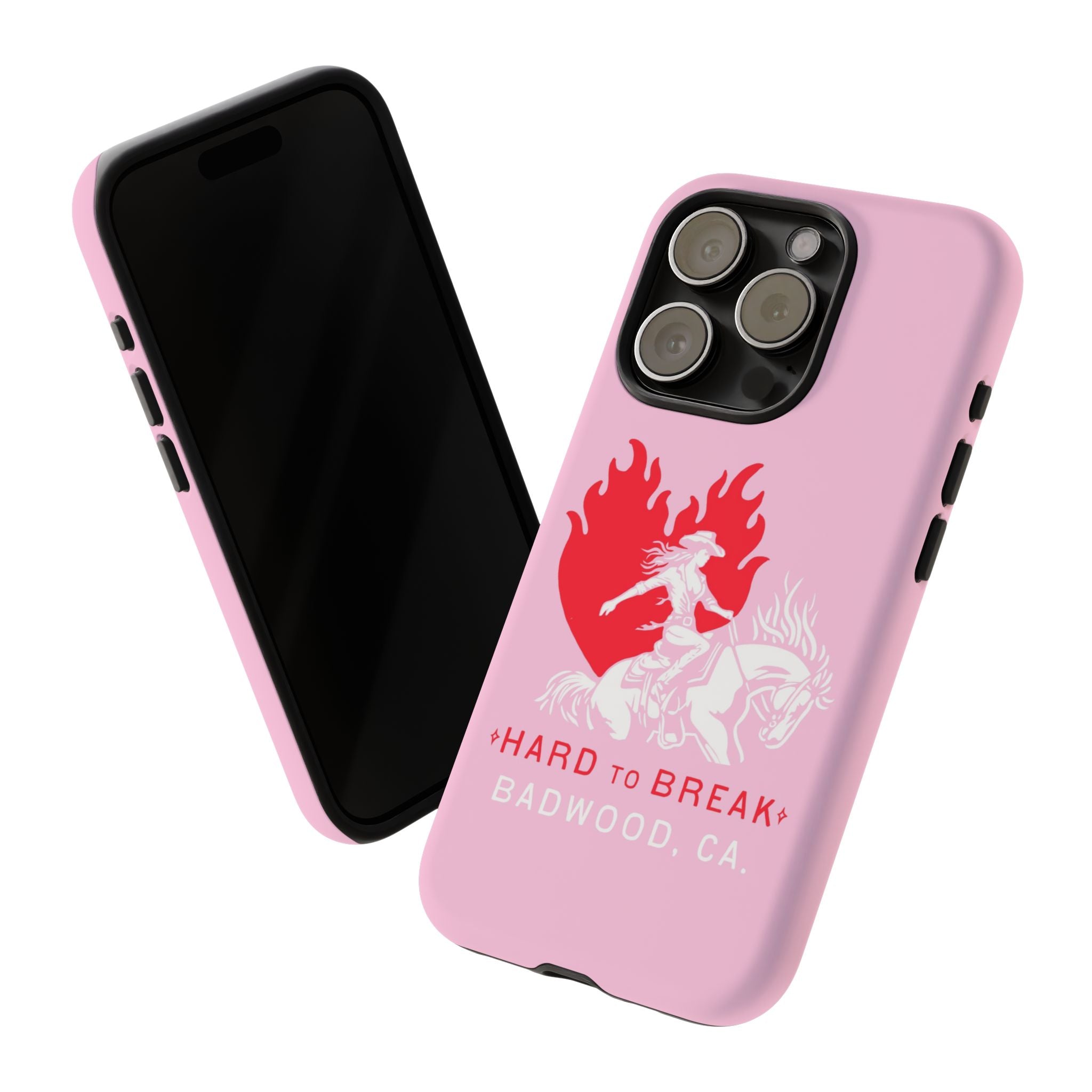 "HARD TO BREAK" Tough Case in PINK