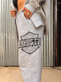 "MOTOR JUNKIES" SWEATPANTS in ASH