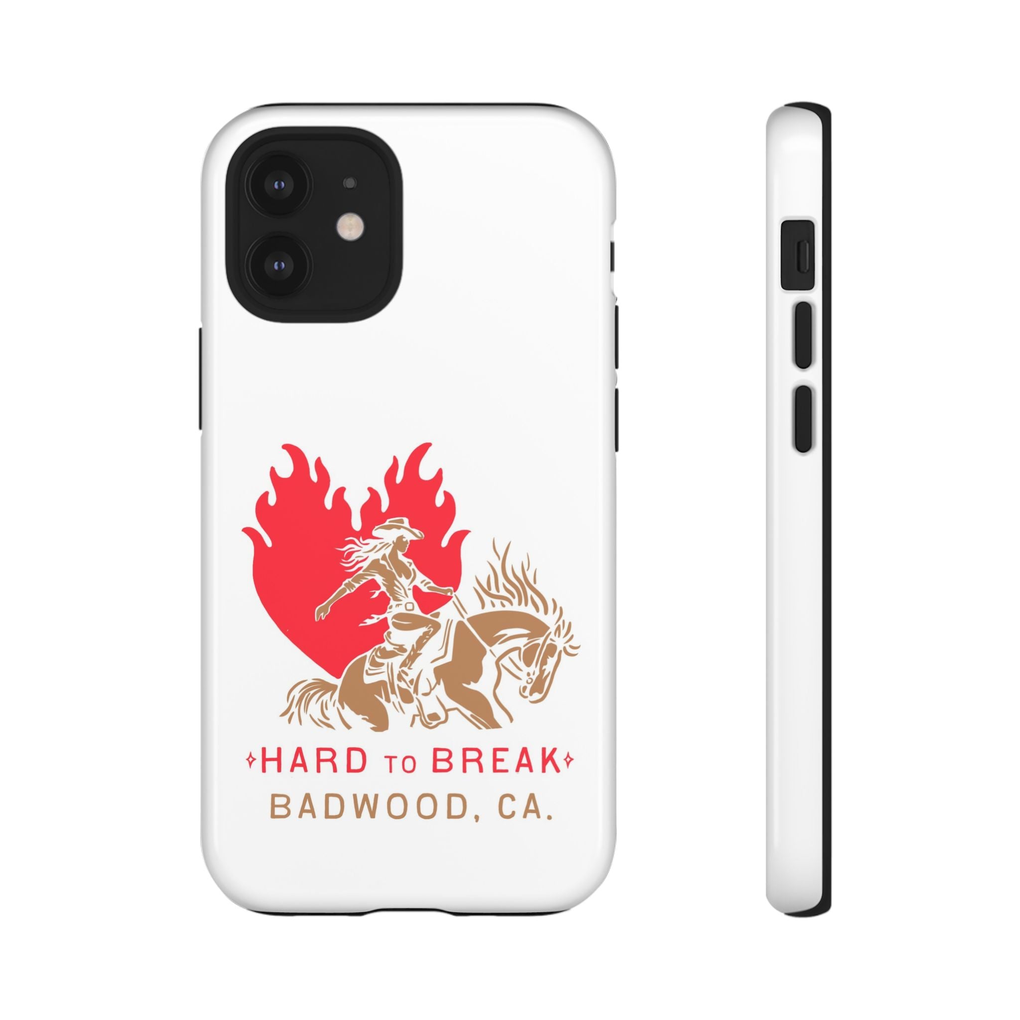 "HARD TO BREAK" Tough Case in WHITE