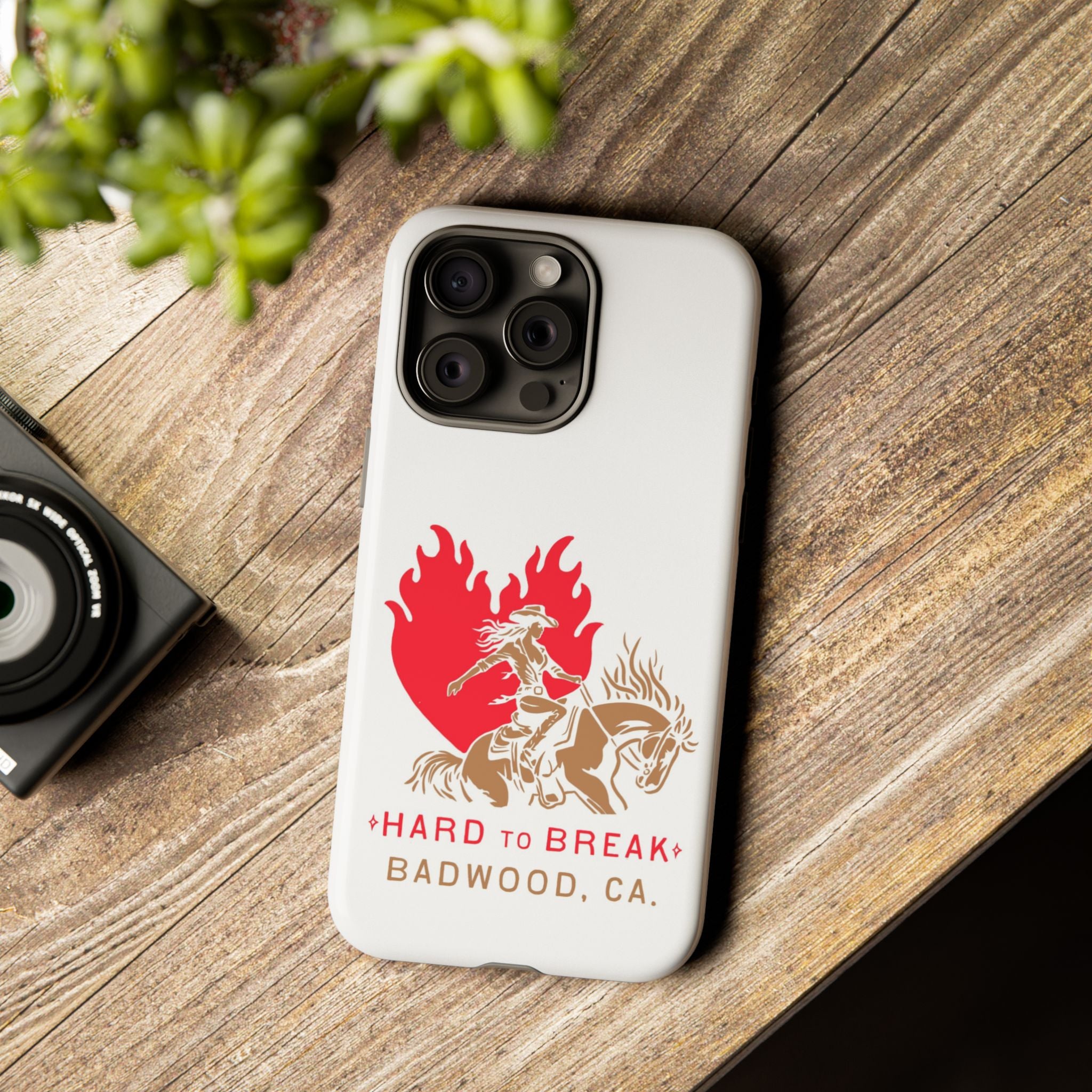 "HARD TO BREAK" Tough Case in WHITE