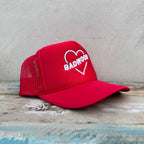 "HARD TO BREAK" TRUCKER HAT in RED