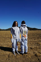 "TOUGH TIMES" Sweatpants in POWDER