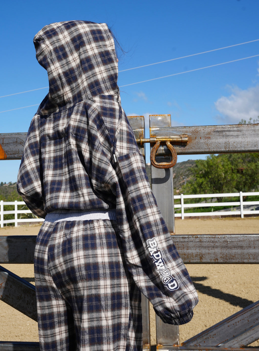 "PAISLEY" FLANNEL CROP ZIP