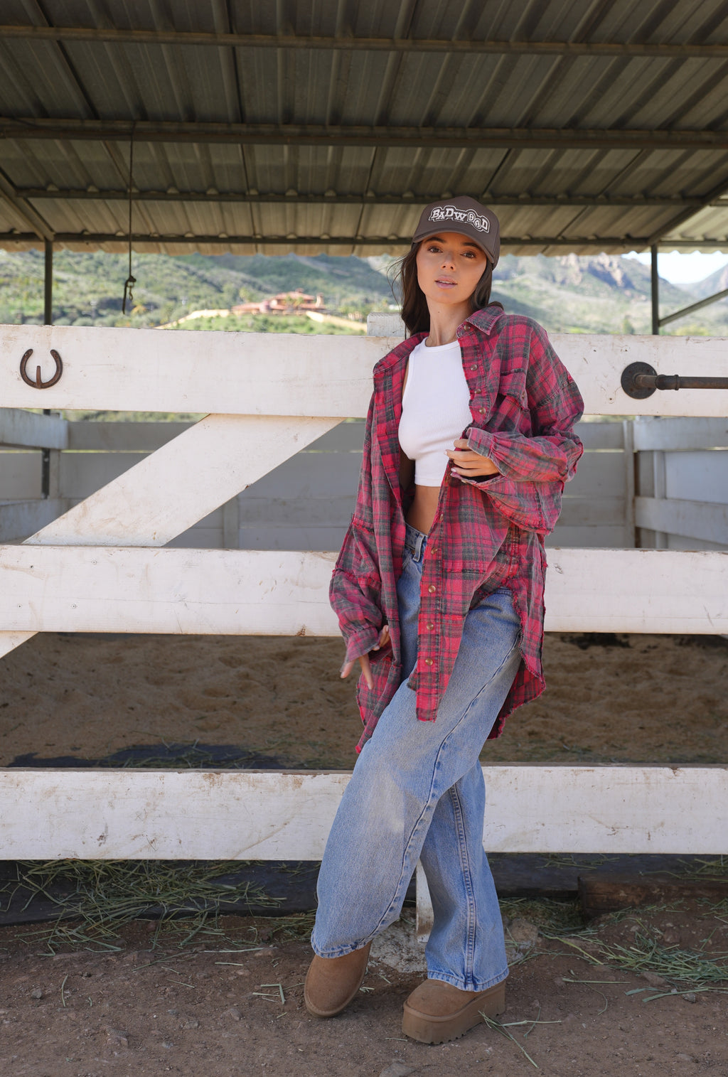 "PAISLEY" EMBROIDERED FLANNEL