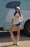 "PAISLEY" UNISEX TEE in BONE