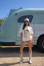 "PAISLEY" UNISEX TEE in BONE