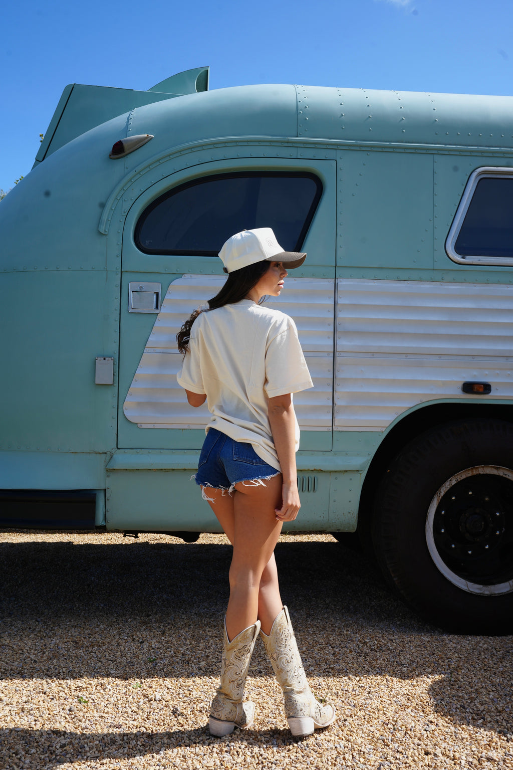 "PAISLEY" UNISEX TEE in BONE