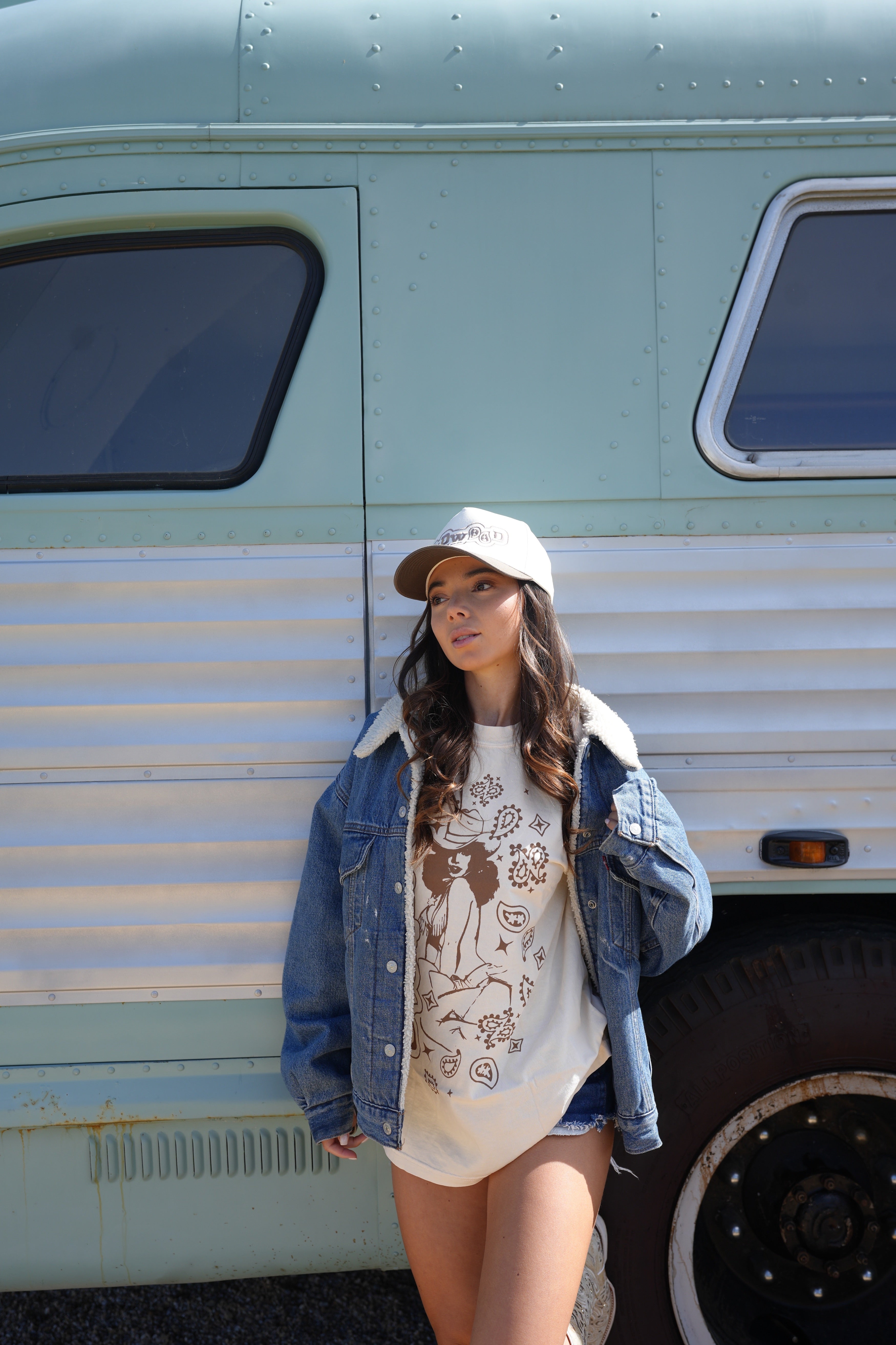 "PAISLEY" UNISEX TEE in BONE