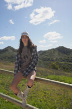 "PAISLEY" UNISEX TEE in MUDDY