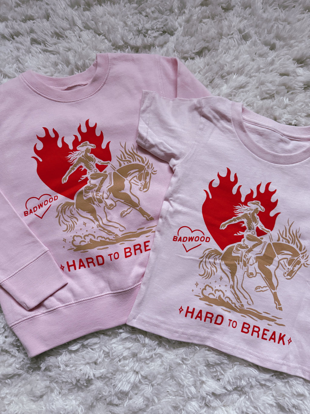 "HARD TO BREAK" KIDS' CREWNECK