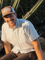 "RAWDAWGIN" Classic Trucker in BROWN/WHITE