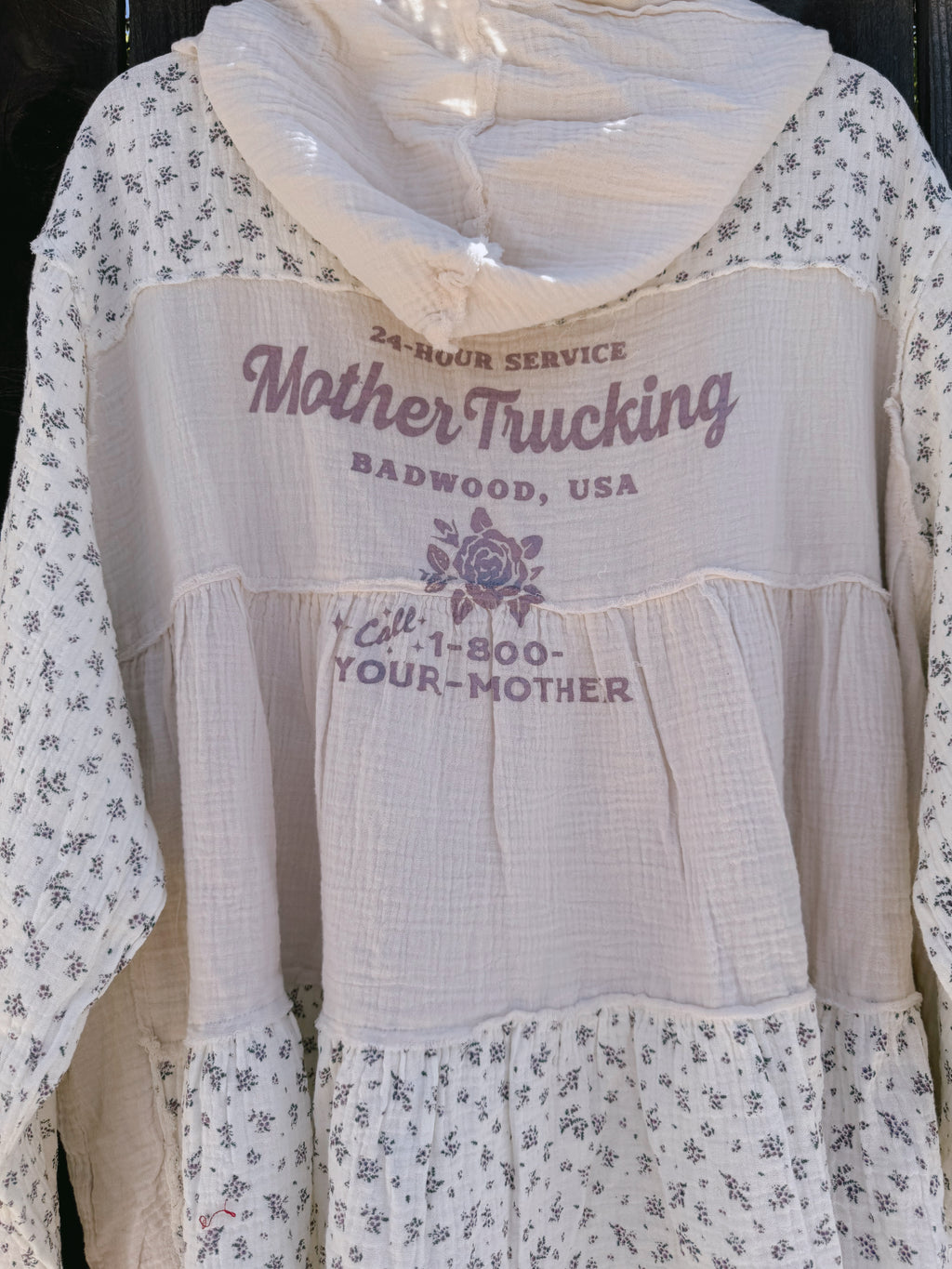 "MOTHERTRUCKING" FLORAL JACKET