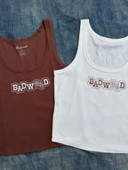 "PAISLEY" TANK in BONE