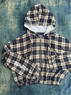 "PAISLEY" FLANNEL CROP ZIP