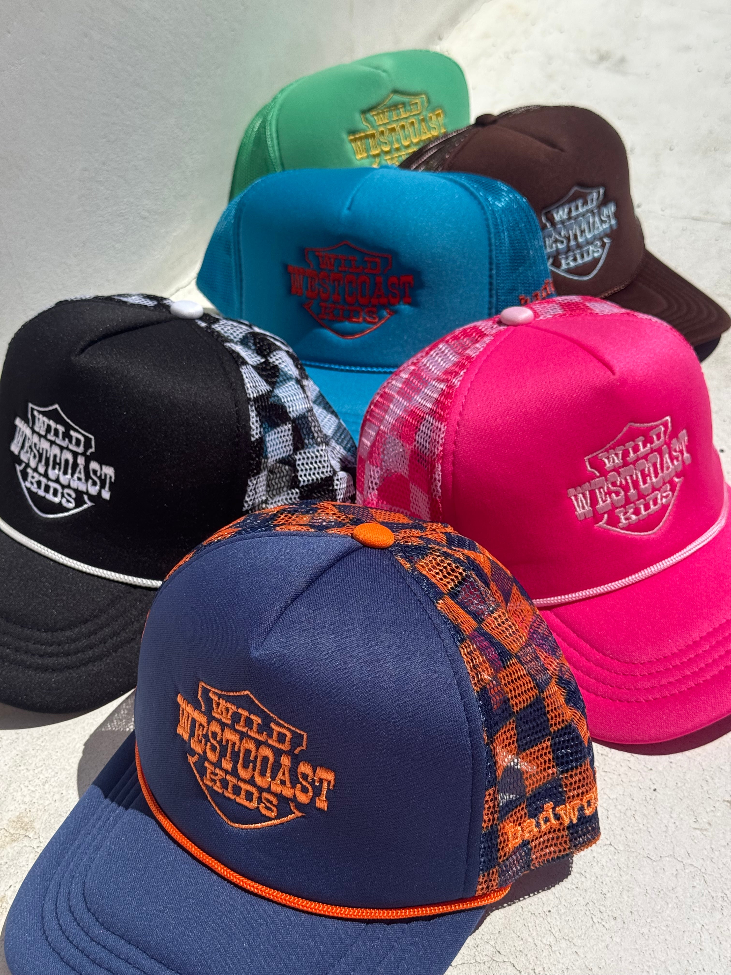 "WILD WEST COAST KIDS" Mid-Profile Trucker in NAVY