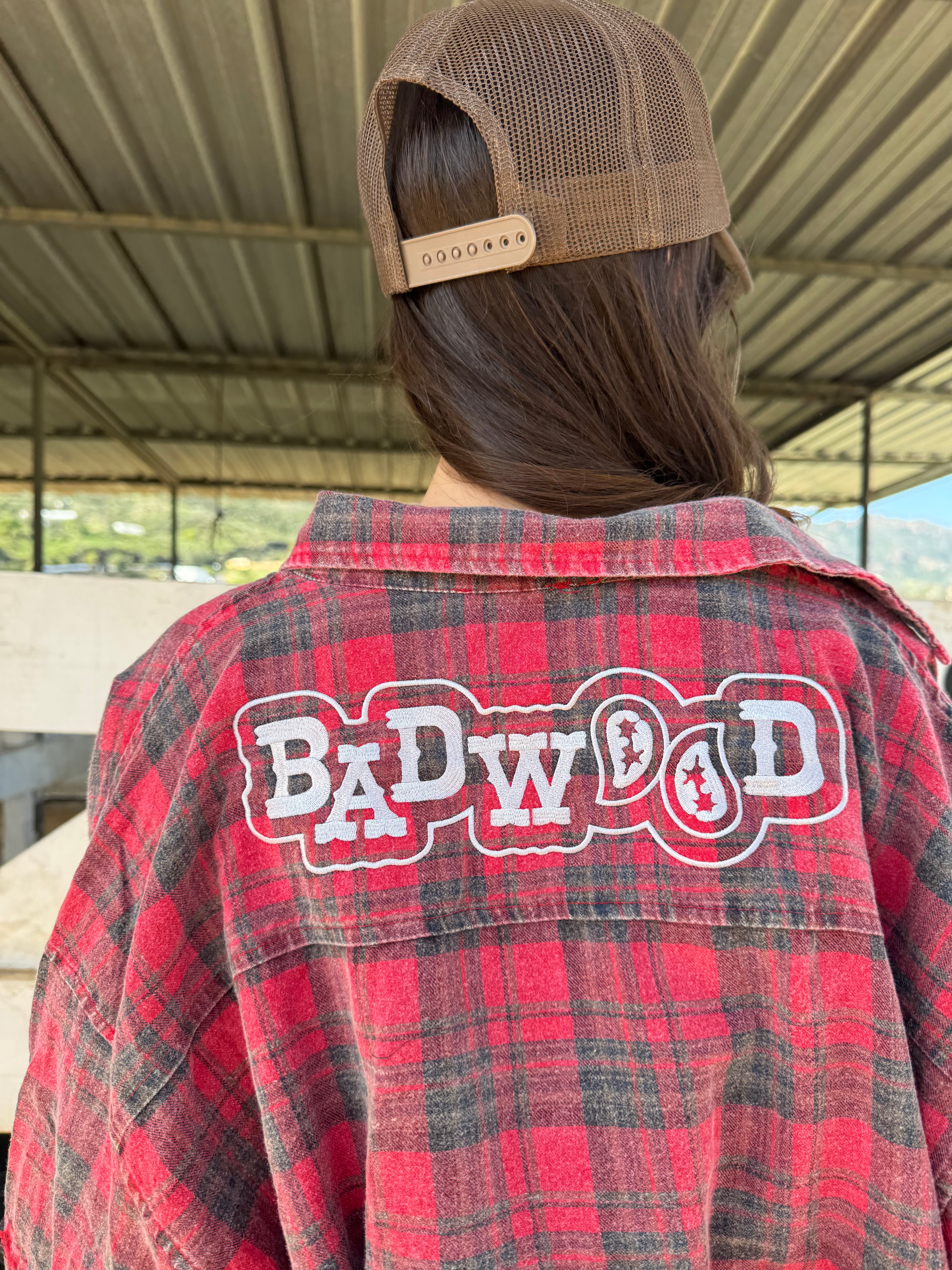 "PAISLEY" EMBROIDERED FLANNEL