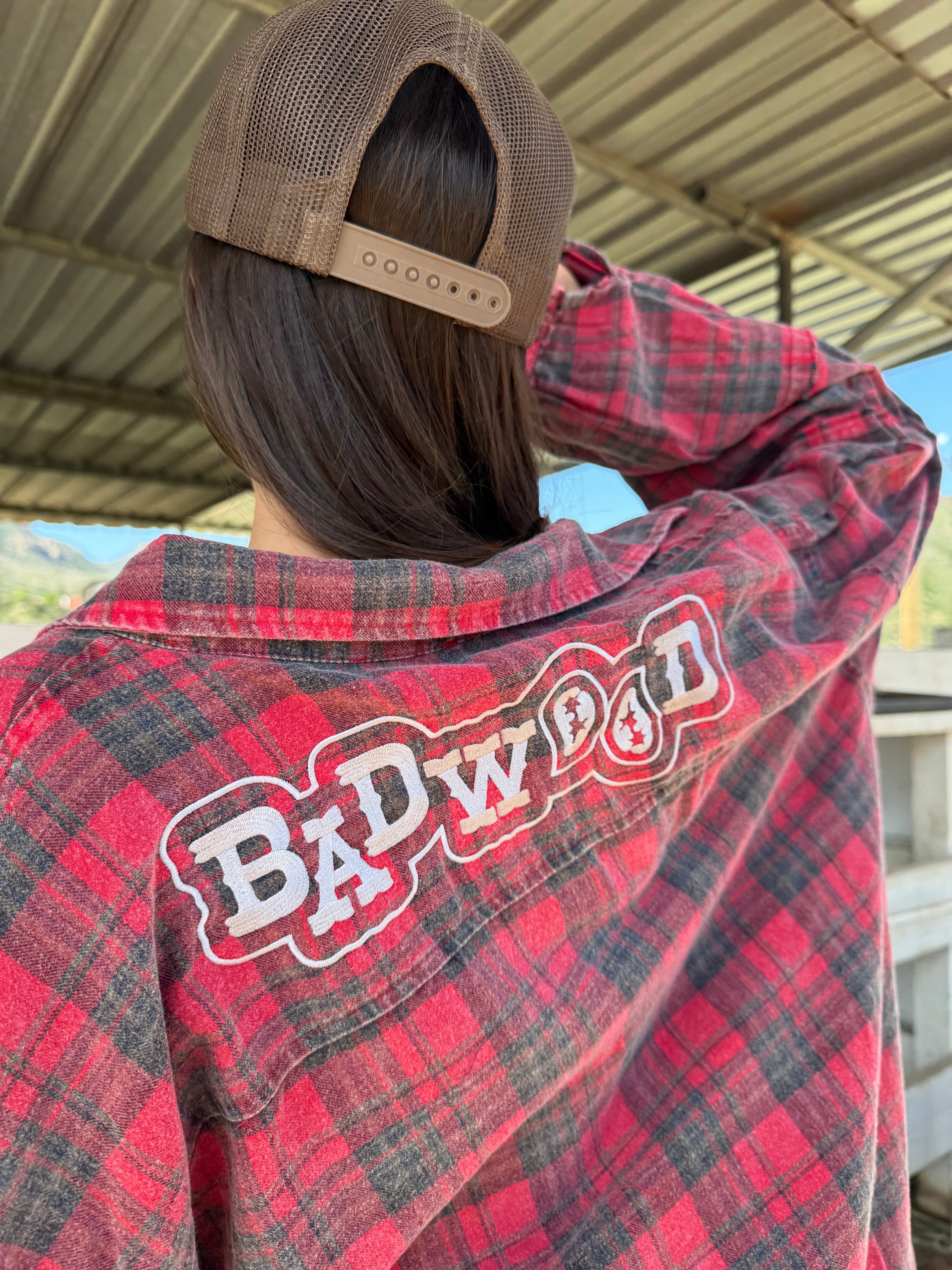 "PAISLEY" EMBROIDERED FLANNEL