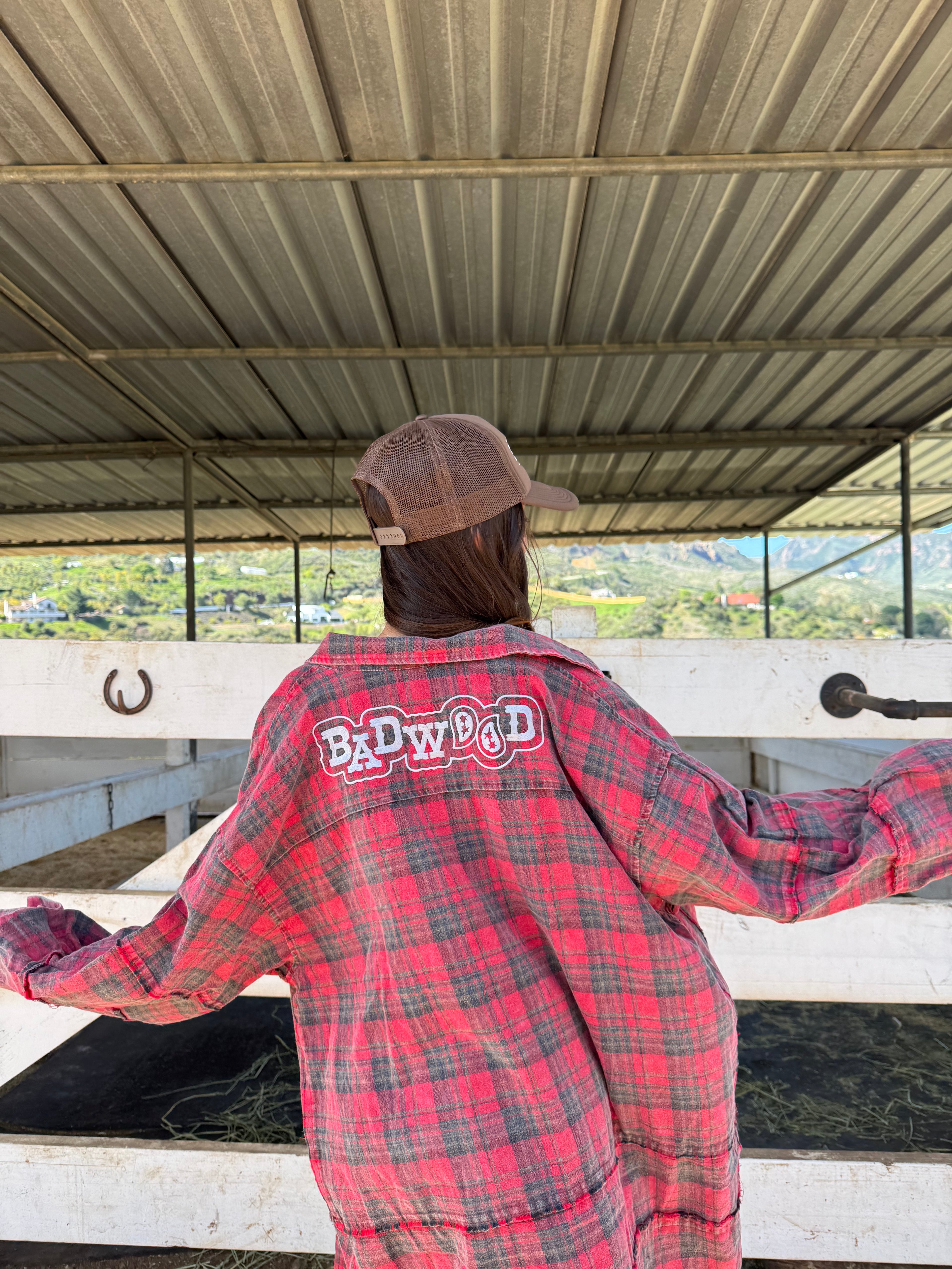 "PAISLEY" EMBROIDERED FLANNEL
