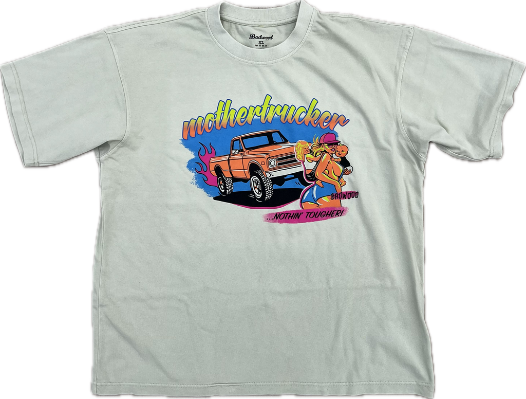 "MOTHERTRUCKER" Heavyweight Tee in MINT