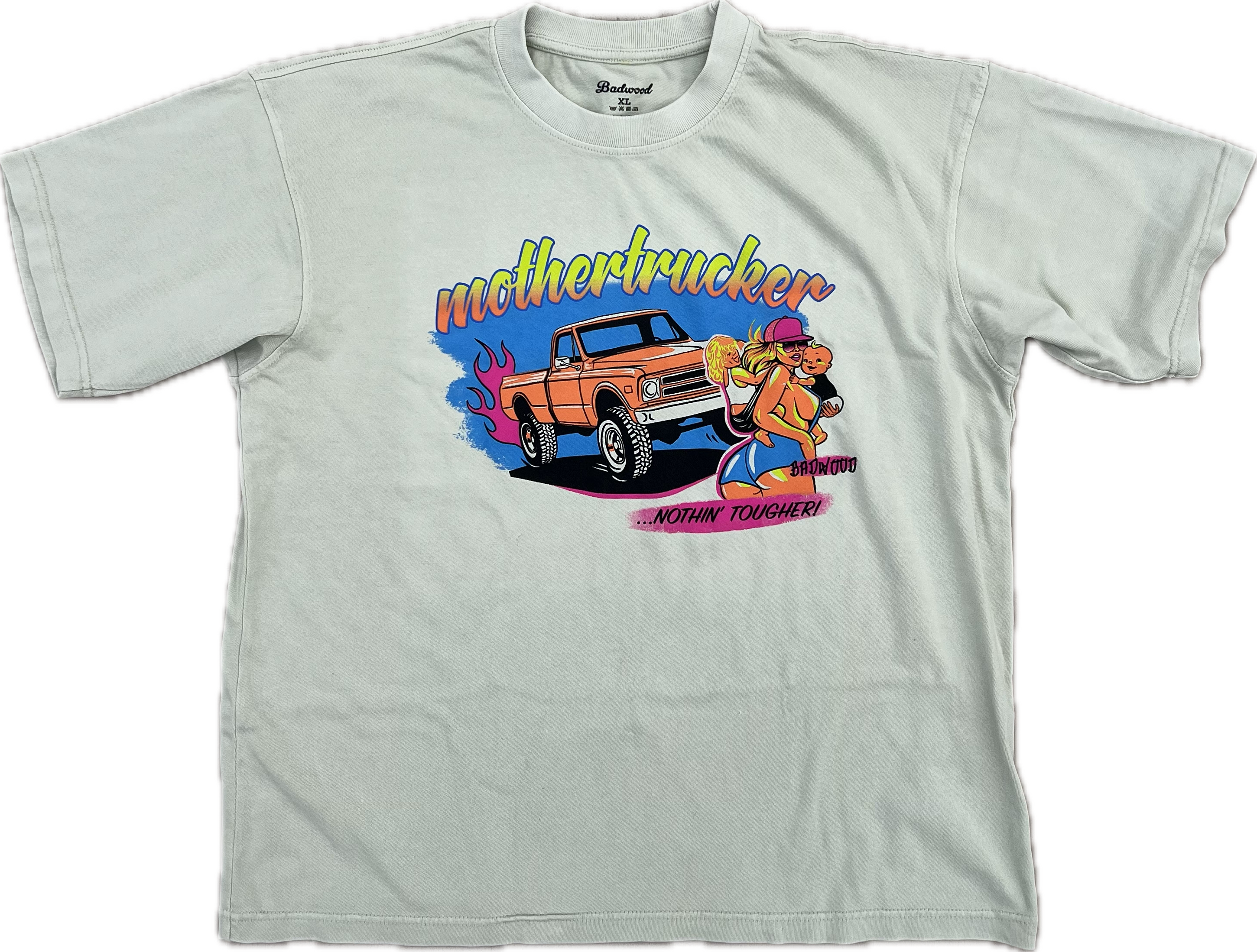 "MOTHERTRUCKER" Heavyweight Tee in MINT