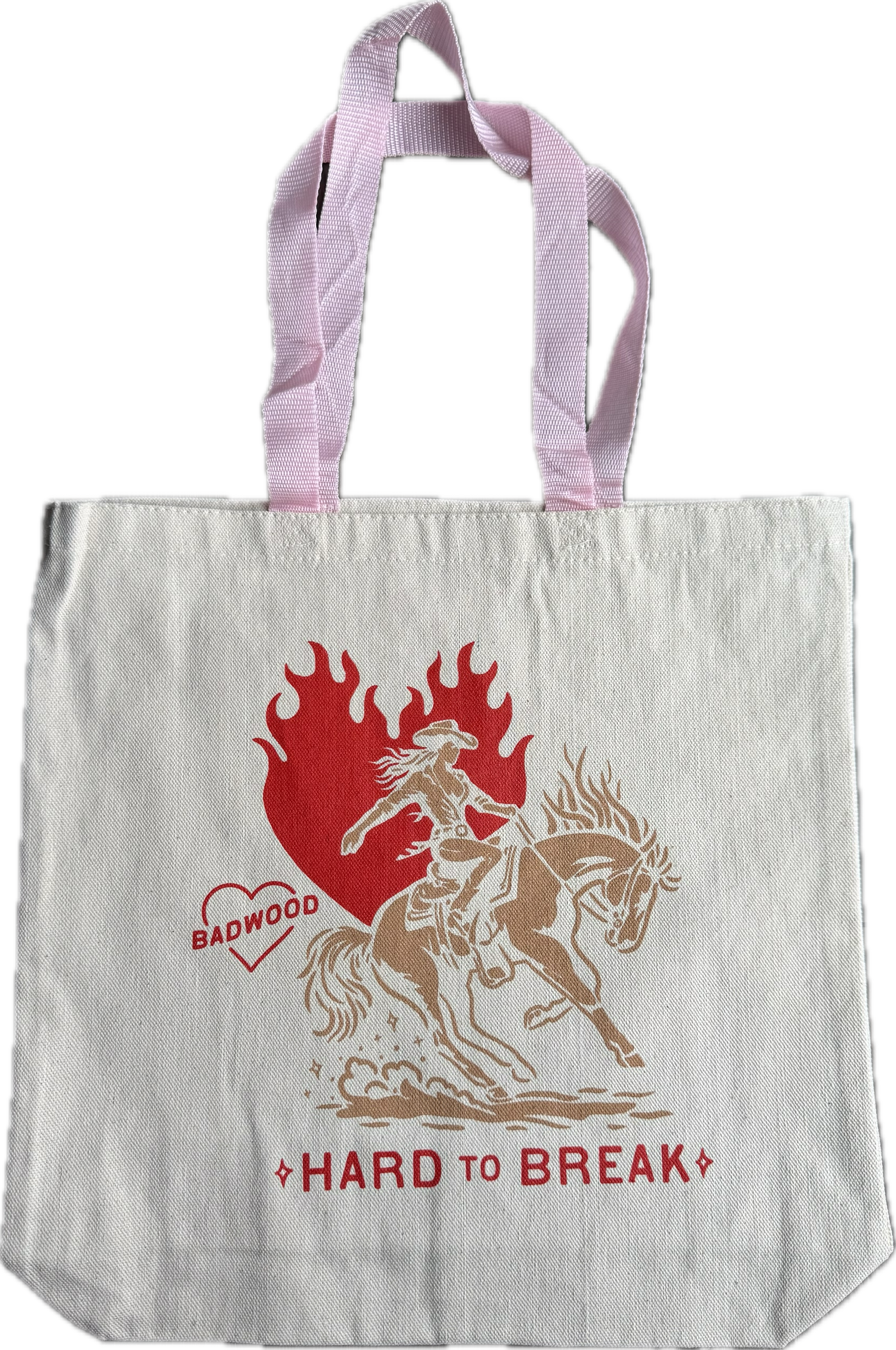"HARD TO BREAK" TOTE BAG in PINK